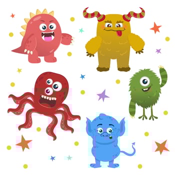 Monster Character Collection vector