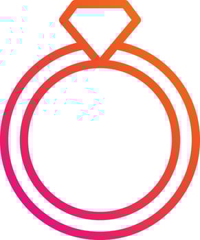 Wedding ring Vector Icon