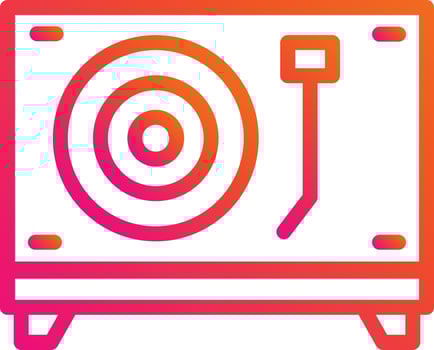Turntable Vector Icon