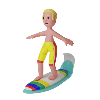 3d character people summer vacation png