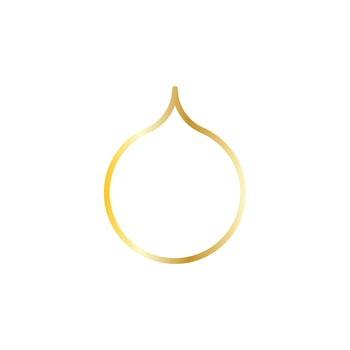 arabic window on gold. Mosque frame vector illustration