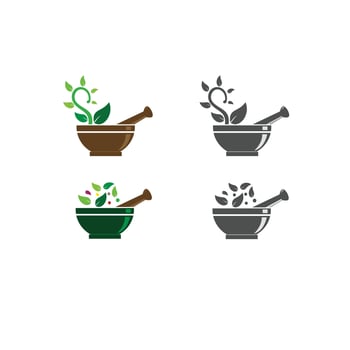 Herbal nature logo vector