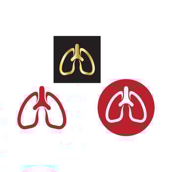 lung logo design vector for your business