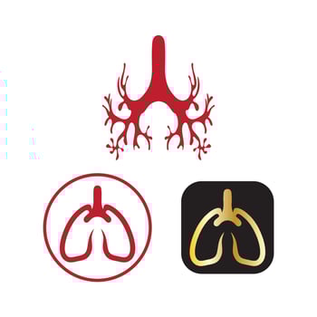 lung logo design vector for your business