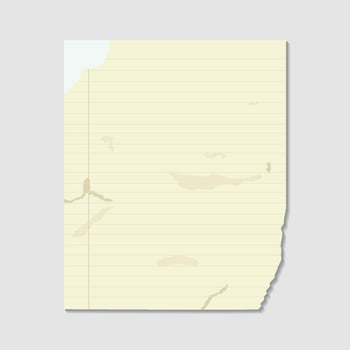 blank paper with faded and torn colors vector