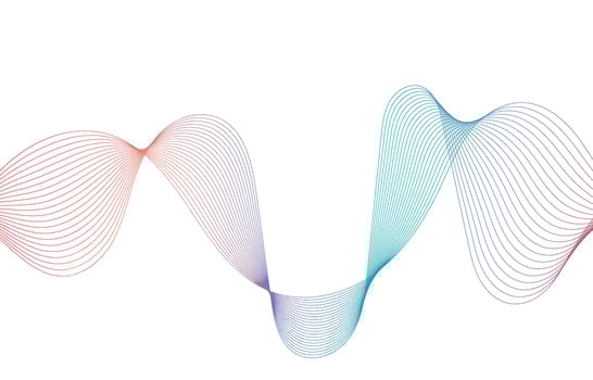 Abstract Sound Wave Line Background vector