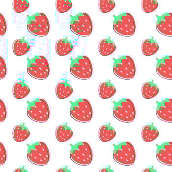 Seamless pattern with strawberry. vector