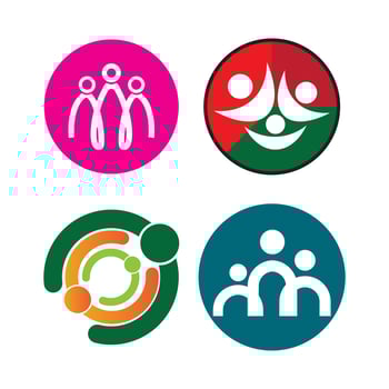 happy family logo vector
