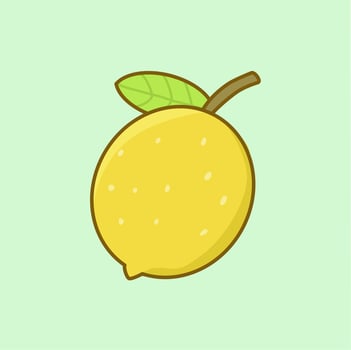 Illustration Of lemon clip art vector