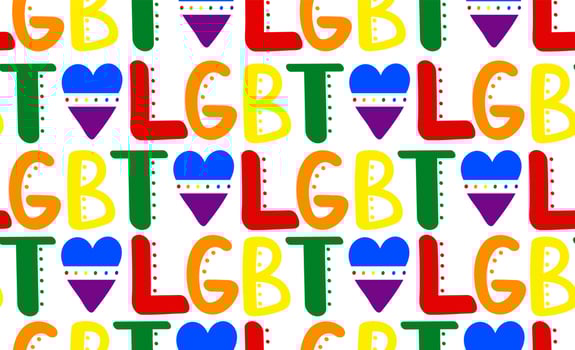 Love is Love. LGBT seamless pattern .eps vector