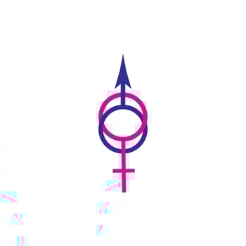Gender logo illustration design vector