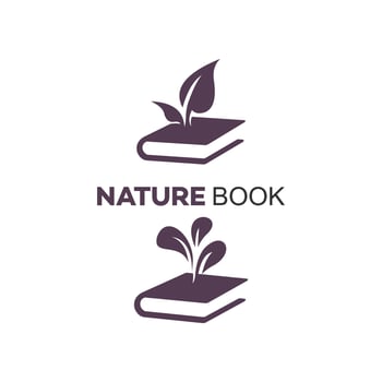 Grow Book Logo,book education logo design template vector