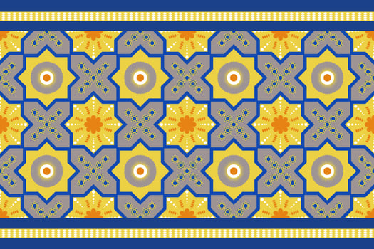 Geometric ethnic pattern traditional design abstract background, vector and illustration.
