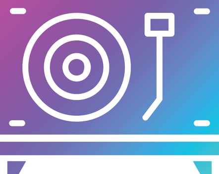 Turntable Vector Icon
