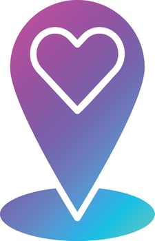 Wedding location Vector Icon