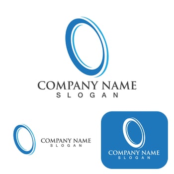 C Circle ring logo Template vector icon