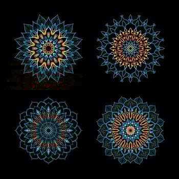 Collections Circular pattern in the form of a mandala for Henna, Mehndi, tattoos. Coloring book page. vector