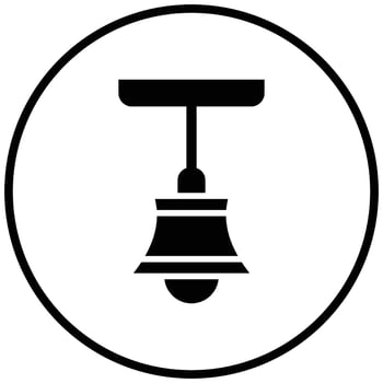 Hang Lamp Icon Style vector