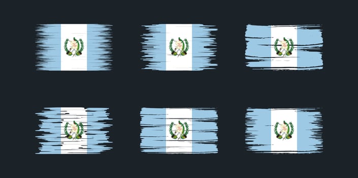 Guatemala Flag Collection. National Flag vector