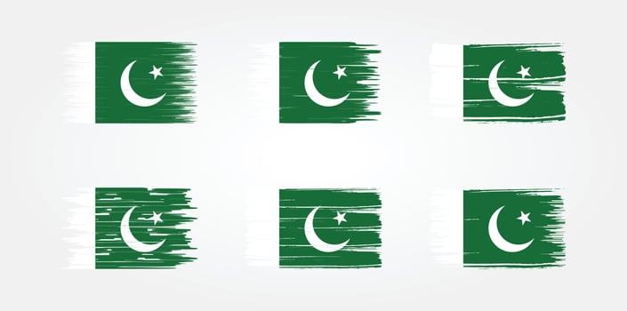 Pakistan Flag Collection. National Flag vector