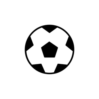 Soccer, Football, Sport, Ball, Game Solid Line Icon Design Concept For Web And UI, Simple Icon Suitable for Any Purposes. vector
