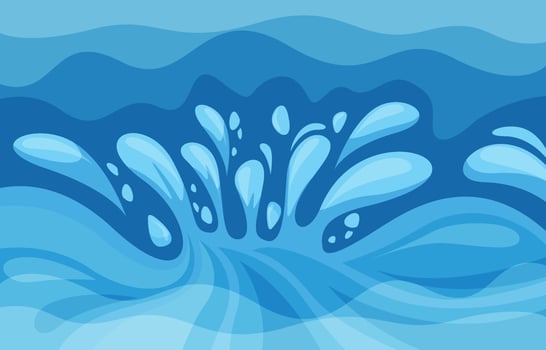 Blue Water Splash Background vector