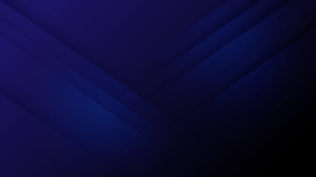 Abstract blue oblique line design with light on dark blue background. Vector illustration
