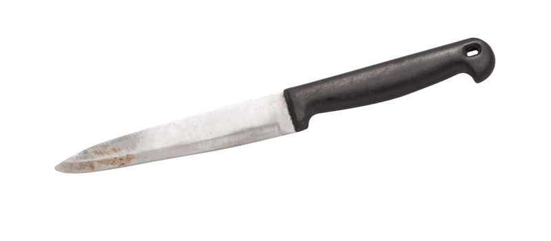 Steel knife cutout, Png file