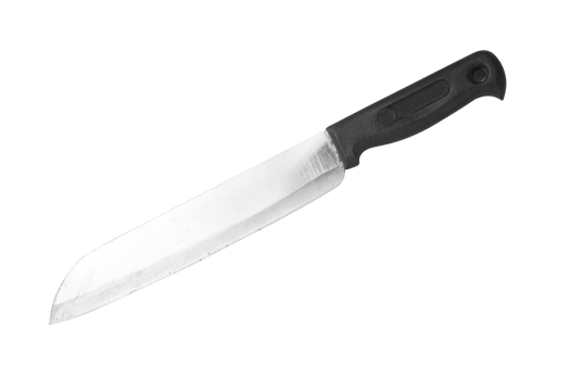 Steel knife cutout, Png file