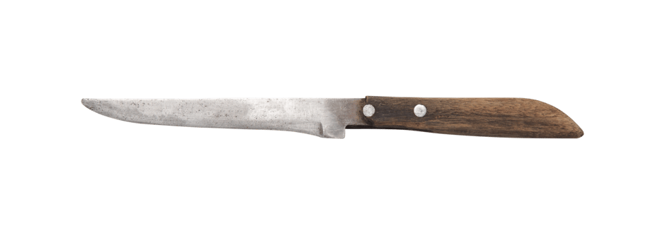 Steel knife cutout, Png file