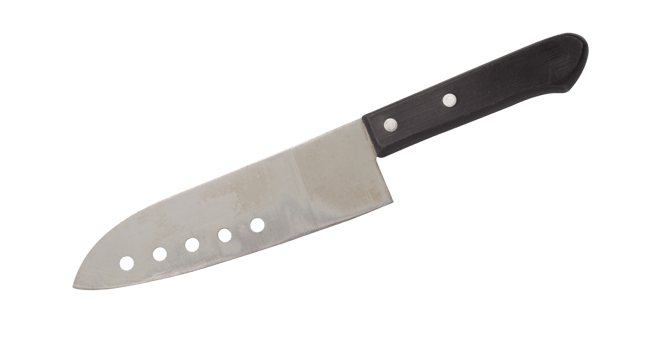 Steel knife cutout, Png file