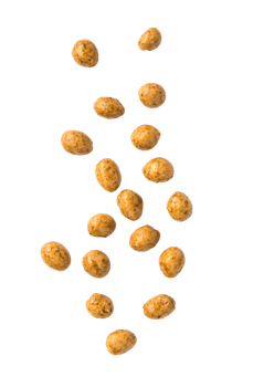 Falling salt peanuts cutout, Png file
