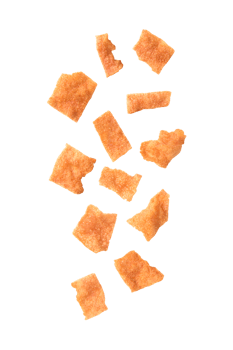 Falling crispy pork cutout, Png file