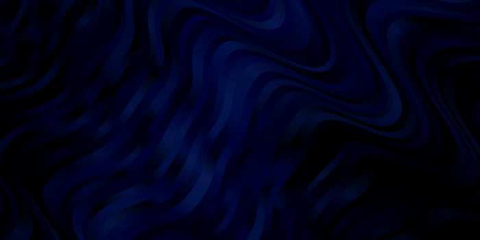 Dark BLUE vector template with curved lines.