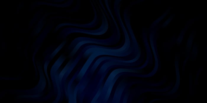 Dark BLUE vector background with bent lines.