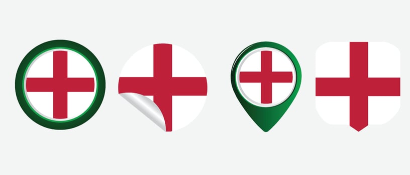 England flag. flat icon symbol vector illustration
