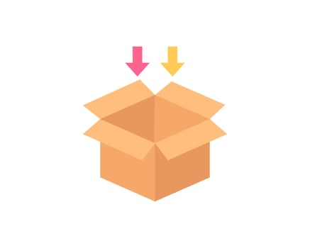 Package vector icon design illustrations