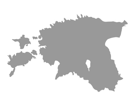 Estonia map on  png or transparent  background.Symbol of Estonia.Vector illustration vector