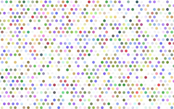 Light Multicolor, Rainbow vector texture with colorful hexagons.