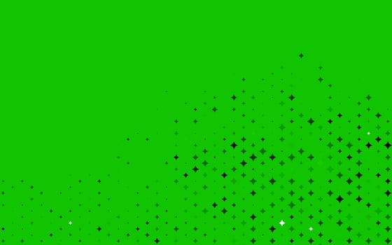Light Green vector background with colored stars.