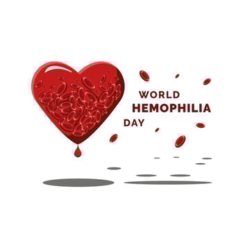 World hemophilia day vector