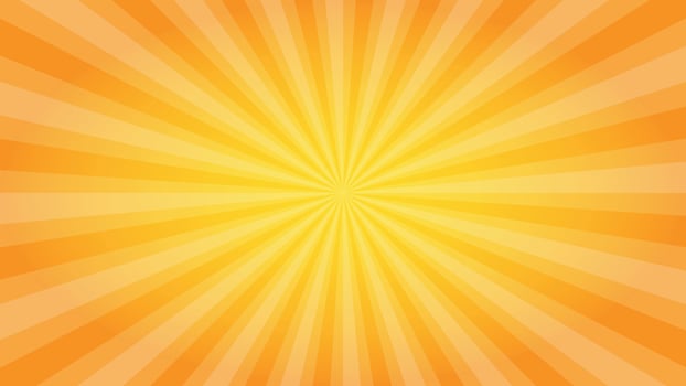 Yellow sunburst background design vector