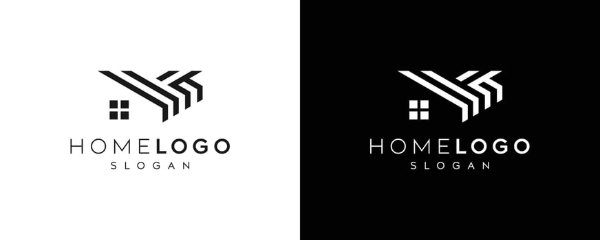 Abstract and creative home or house logo design, house icon, home icon vector logo design