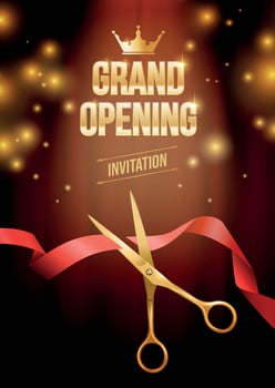 Grand Opening Invitation vector