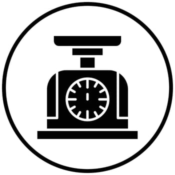 Weight Scale Icon Style vector