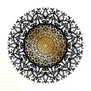 Vector round abstract circle. Luxury Mandala style.