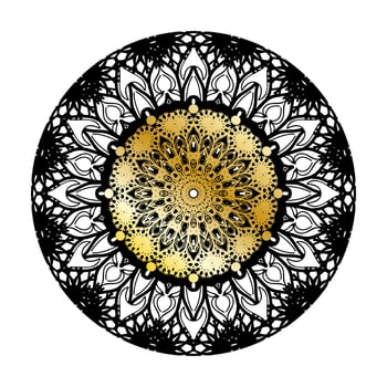 Vector round abstract circle. Luxury Mandala style.