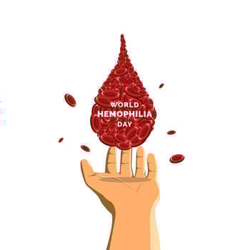 World hemophilia day vector, vector