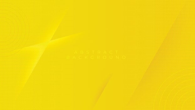 Abstract futuristic yellow background with halftone dots. Dynamic textured geometric element design. Vector illustration