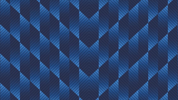 Seamless futuristic gradient geometric pattern vector background
